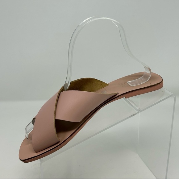 Seychelles Light Blush Pink Leather Slide Sandals Size 7 Summer Casual - Picture 3 of 12
